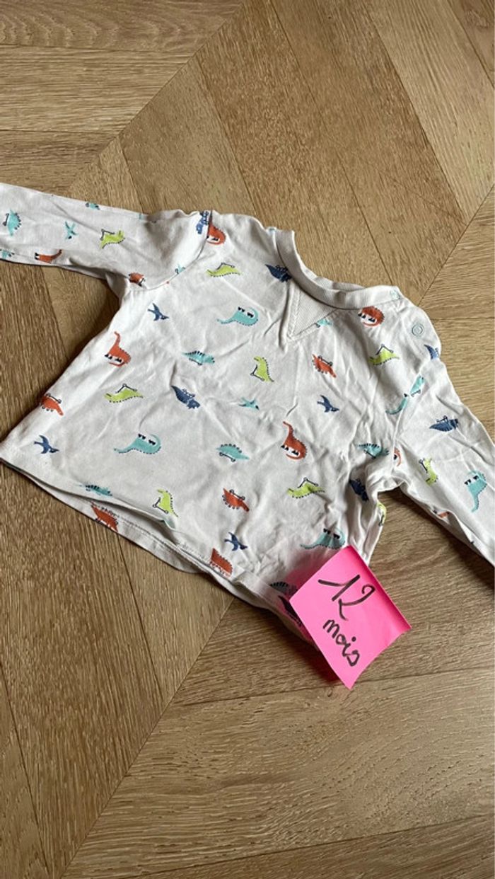 Lot t-shirt et pull 12 18 mois - photo numéro 5