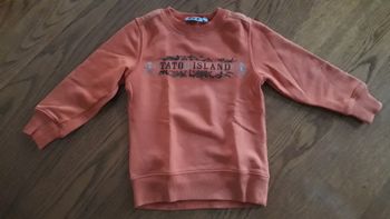 Sweat , pull orange NKY 4 ans