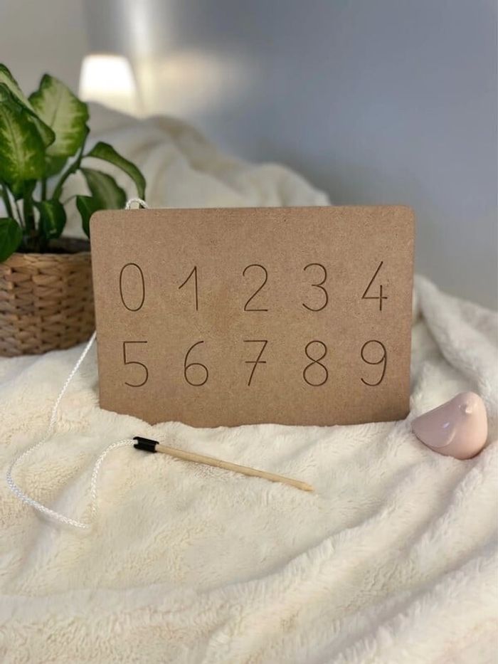 Planche de traçage réversible : Lignes et graphismes de 0 à 9 - photo numéro 3