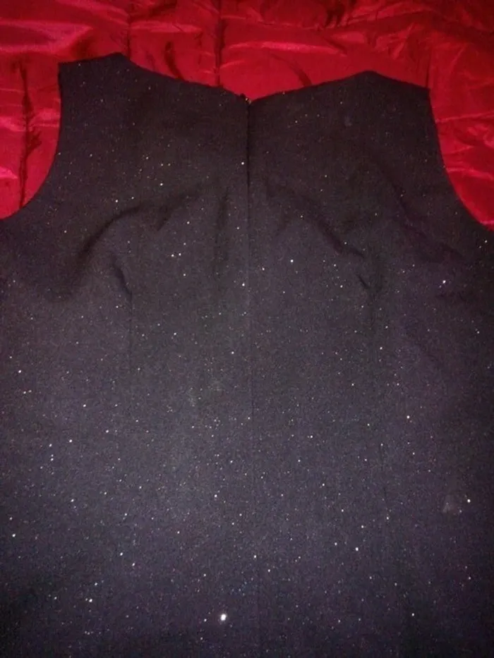 robe de revéillon noir pailleté argent 42 - photo numéro 2