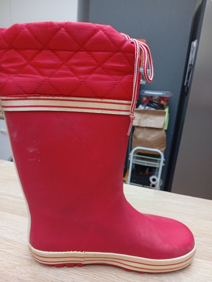Bottes de pluie rouge Vertbaudet Taille 32 - photo numéro 9