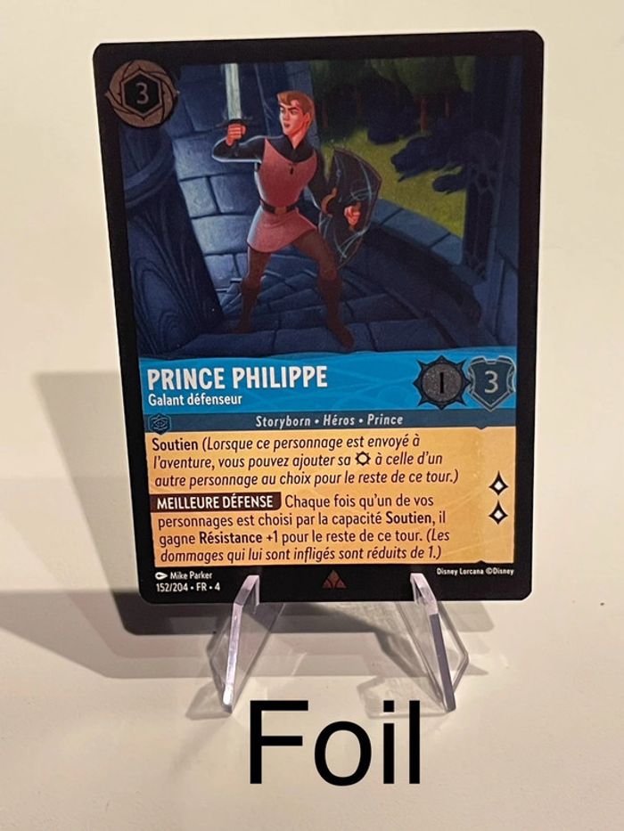 Carte Lorcana Disney FOIL Prince Philippe - Galant défenseur : Le Retour D'Ursula