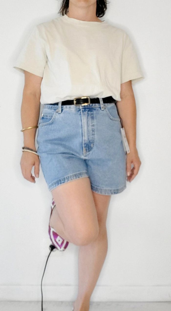 Short taille haute en jean RVCA T.34 - photo numéro 2