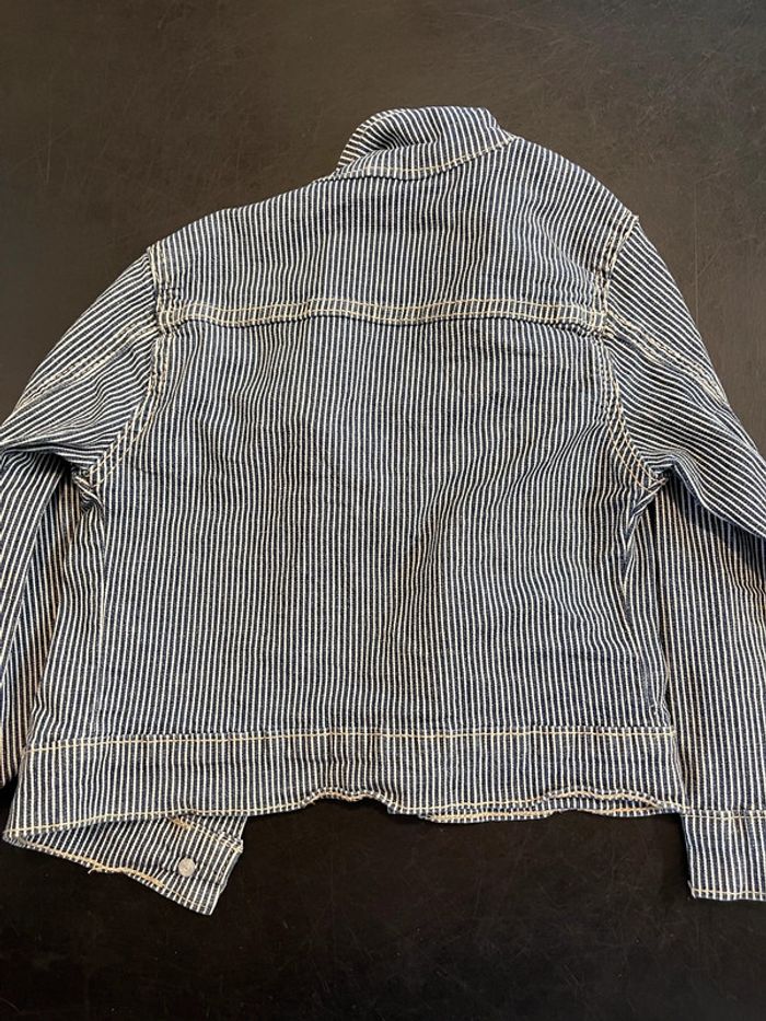 Veste en jean rayée 4 ans - photo numéro 2