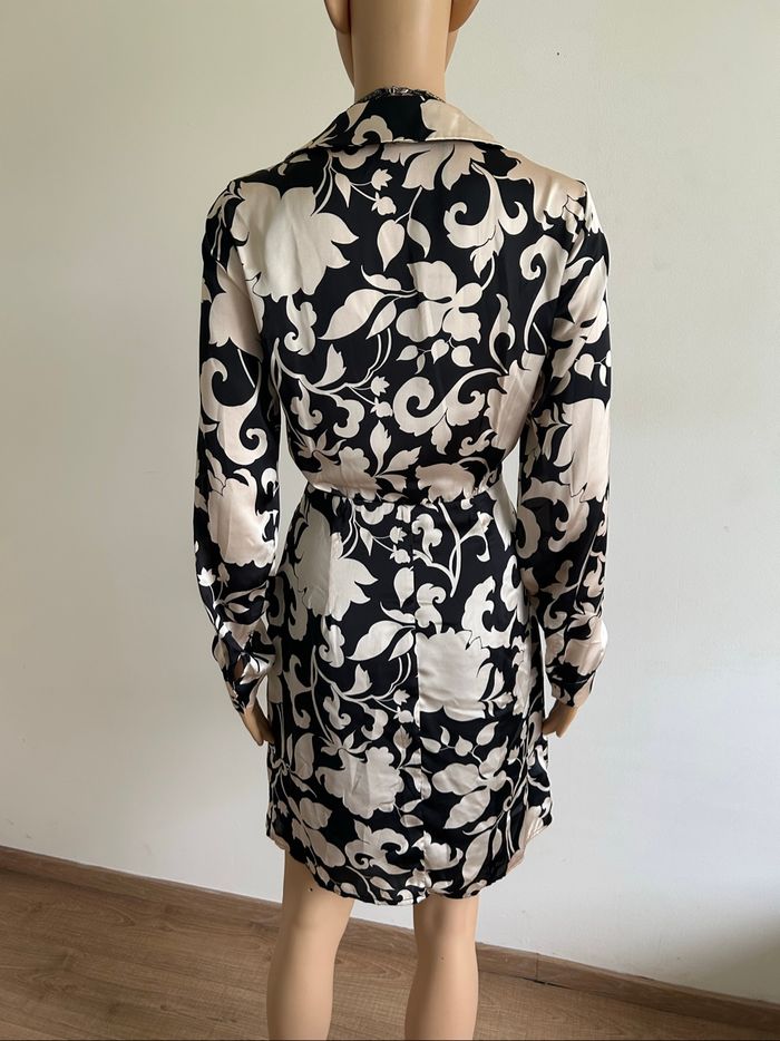 Robe noire et écrue neuve à manches longues Morgan taille 36 (valeur 80€) - photo numéro 5