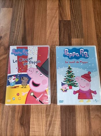 Lot 2 DVD Peppa Pig (cirque et noël)