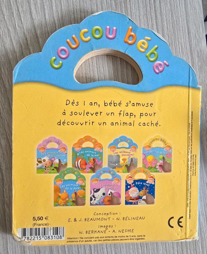 Livre coucou bébé les animaux sauvages - photo numéro 2