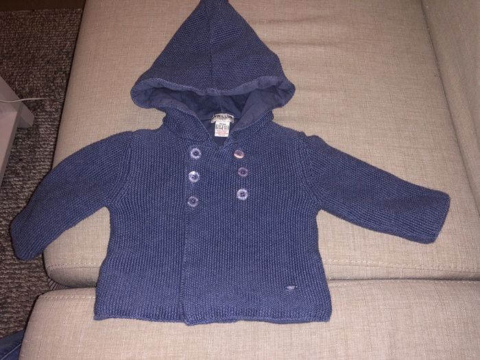 Gilet épais 3 mois bleu Cyrillus