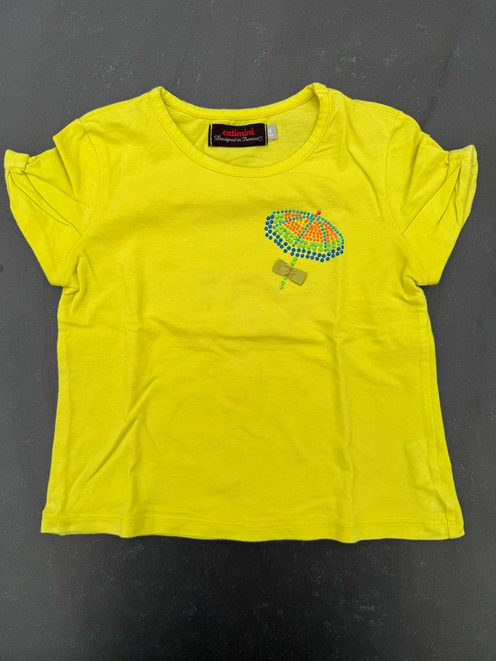 Tee-shirt manches courtes jaune