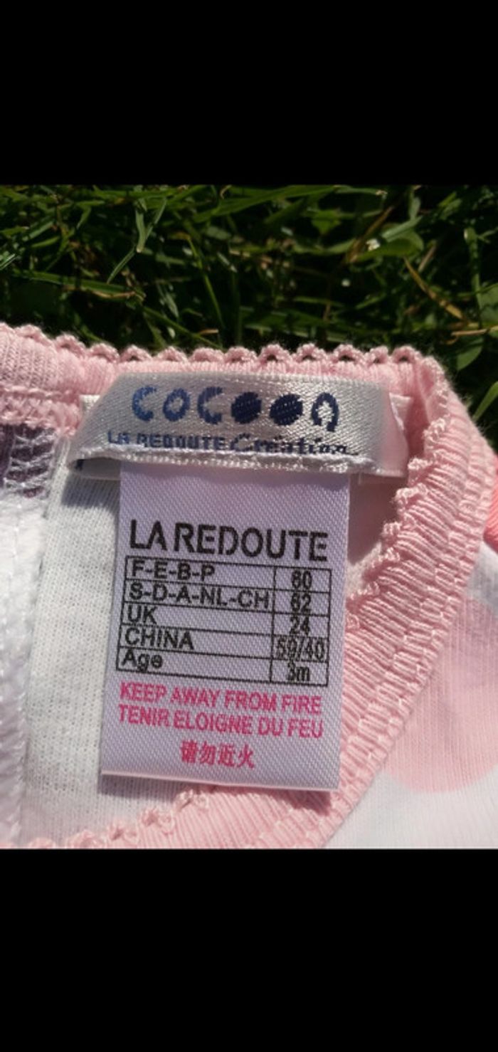 Gigoteuse 3 mois blanc à pois la redoute - photo numéro 2