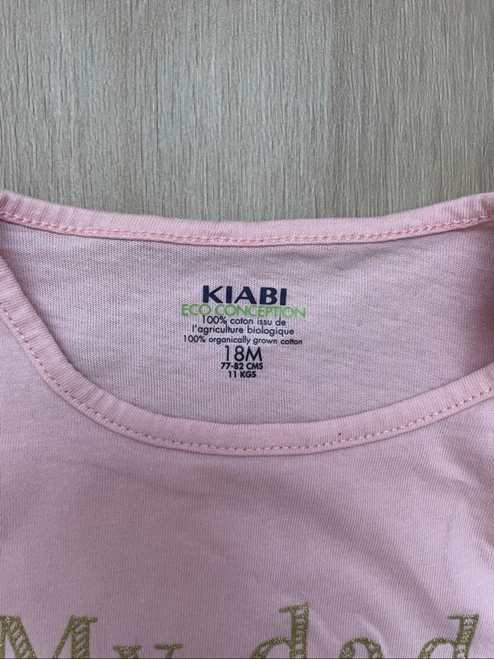 Tee shirt Kiabi rose 18 mois - photo numéro 2