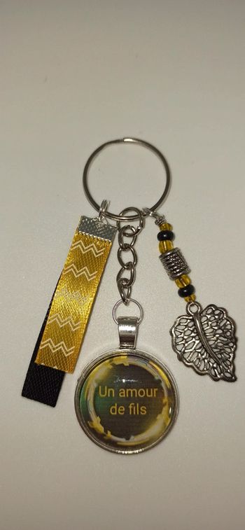 Cadeau mon fils. Porte clé message " un amour de fils"