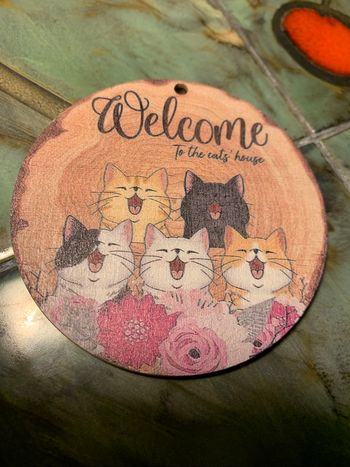 Déco welcome to the cat’s house