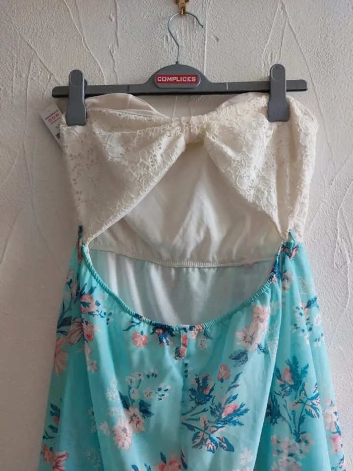 Robe bustier fleurie tendance Taille L - photo numéro 5