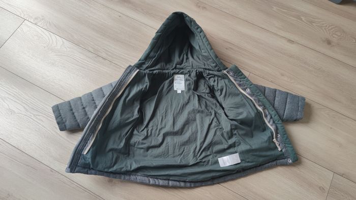 Blouson d'hiver 2 en 1 garçon 3 ans Vertbaudet gris vert manteau doudoune - photo numéro 5