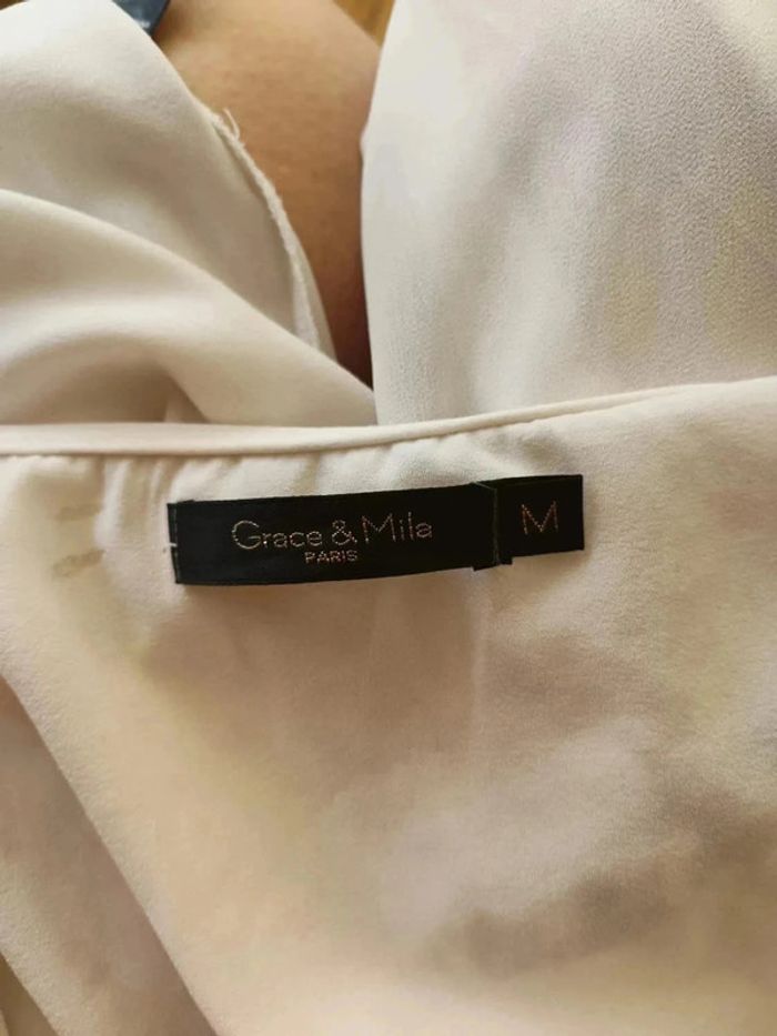 Grace & Mila Blouse blanche - Taille 38 - Très bon état - photo numéro 17