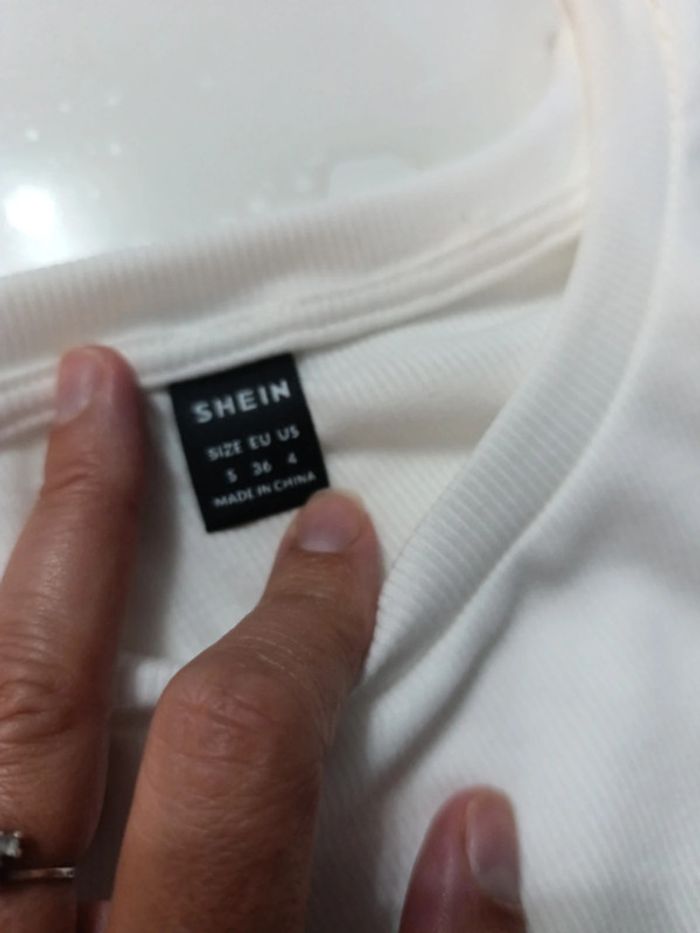 Crop top blanc t36 neuf - photo numéro 4