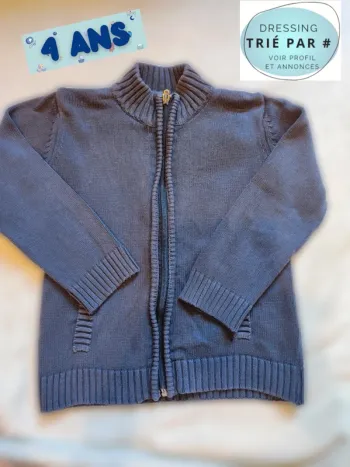 Gilet 4 ans bleu marine