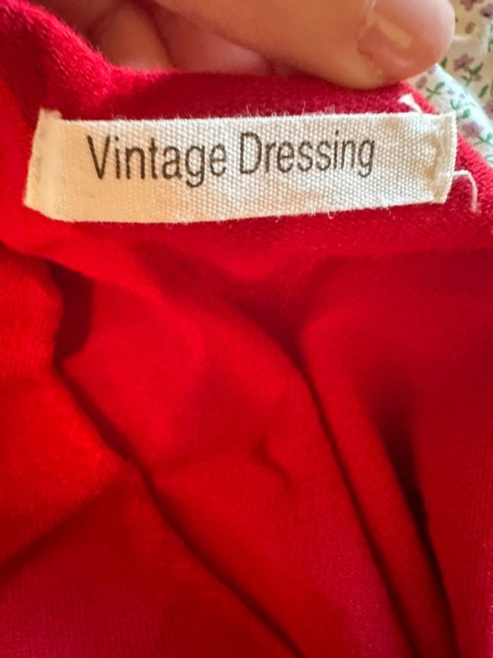 Pull rouge femme vintage dressing - photo numéro 5