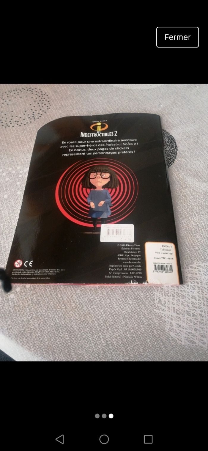 Livre coloriage les indestructibles 2 - photo numéro 3