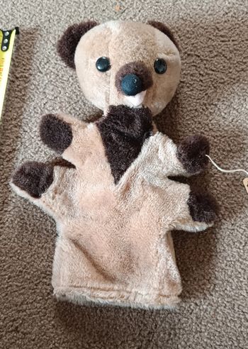 Peluche marionnette peluche ours