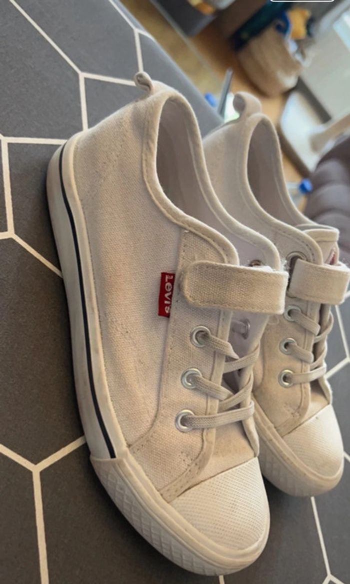 Sneakers canvas fermeture scratch taille 35 - Levi's - photo numéro 3