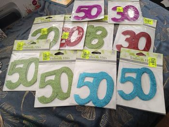 Lot 22 accessoires anniversaire fête 