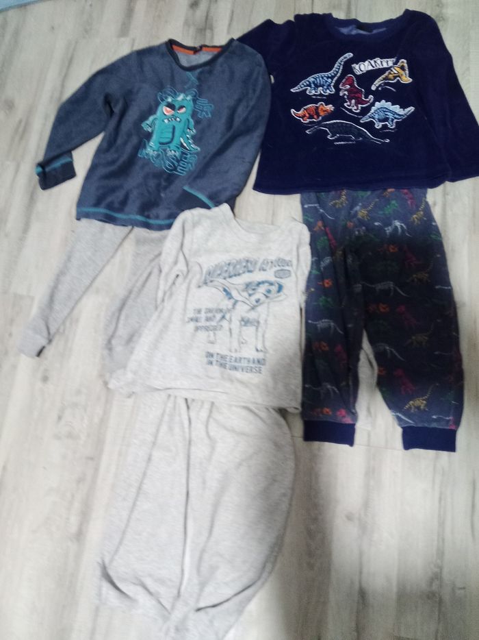 Lot 3 pyjamas hiver 5 ans garçon