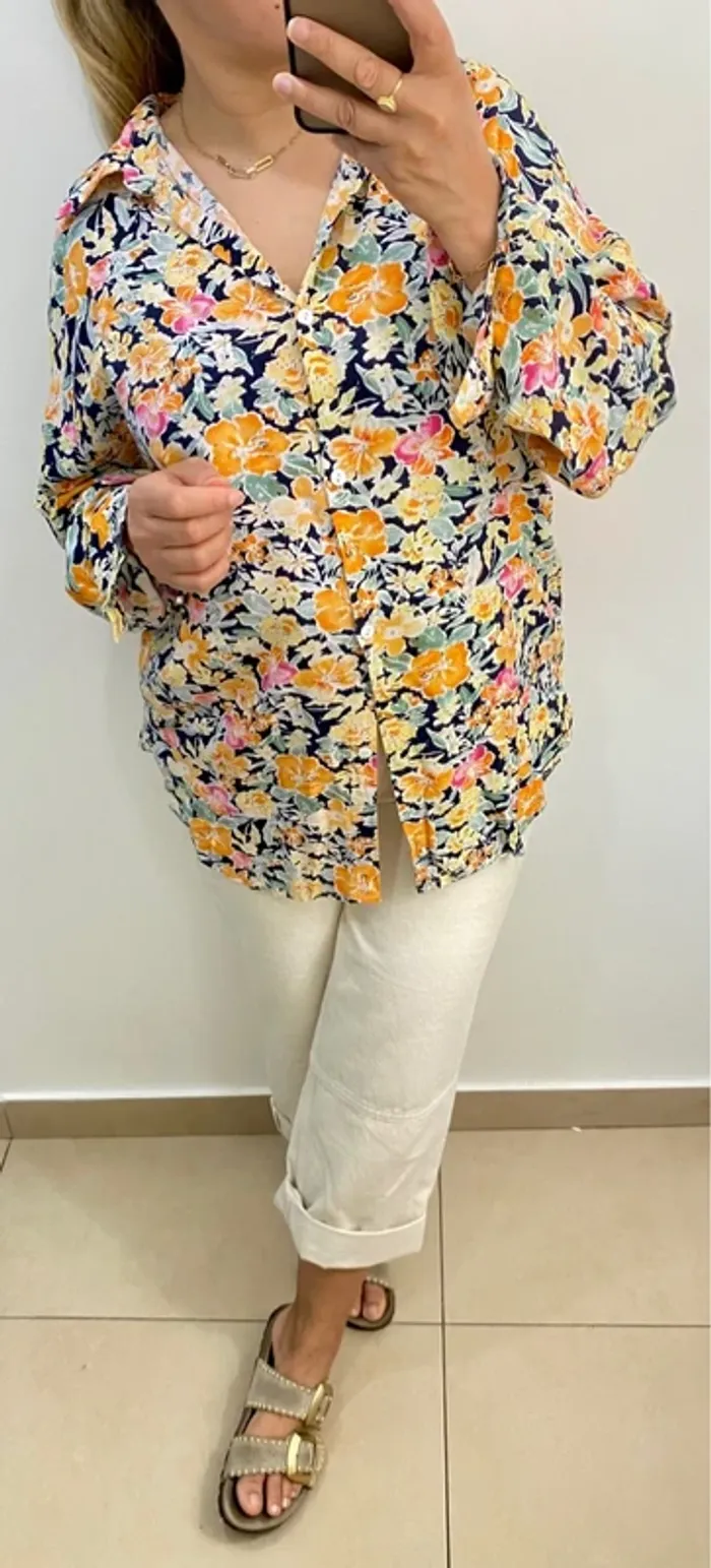 Chemise imprimée fleurs Taille 40 - photo numéro 6