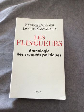 #les flingueurs anthologie des cruatés politiques Patrice Duhamel et Jacques Santamaria