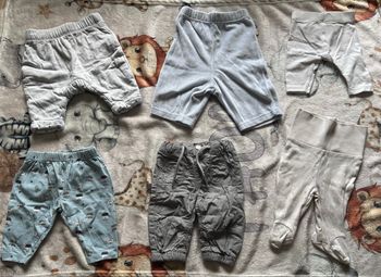 Lot de 6 pantalons taille 1 mois 