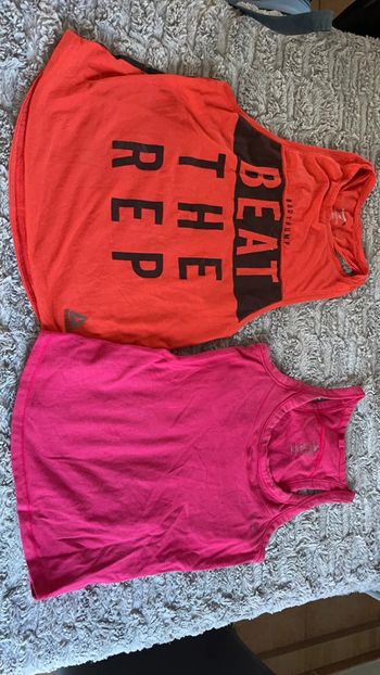 Lot de 2 débardeurs sport taille XS