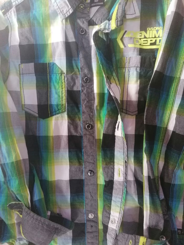 Ensemble chemise manches longues pantalon slim stretch garçon 12 ans - photo numéro 4