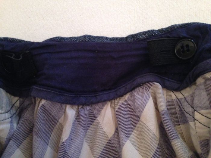 Jupe à plis bleu jean's - photo numéro 4