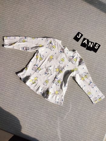 T-shirt manches longues fille - Tex - 3 ans