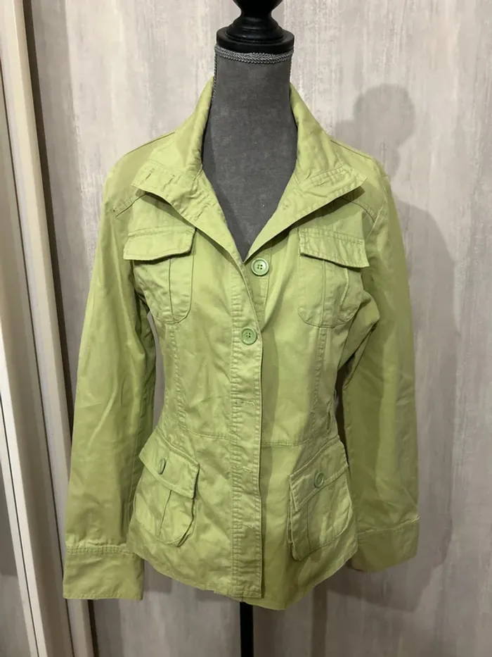 Veste verte anis - photo numéro 3