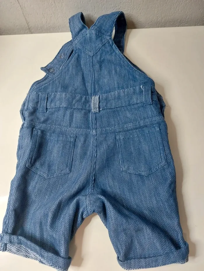 Salopette en jeans bleu " orchestra" - photo numéro 2