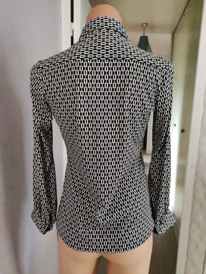 Chemise originale vintage motif chaîne - photo numéro 3