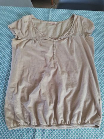 T shirt beige camaïeu