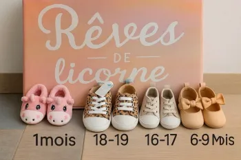 Lot chaussures bébé fille du 1 mois au 19