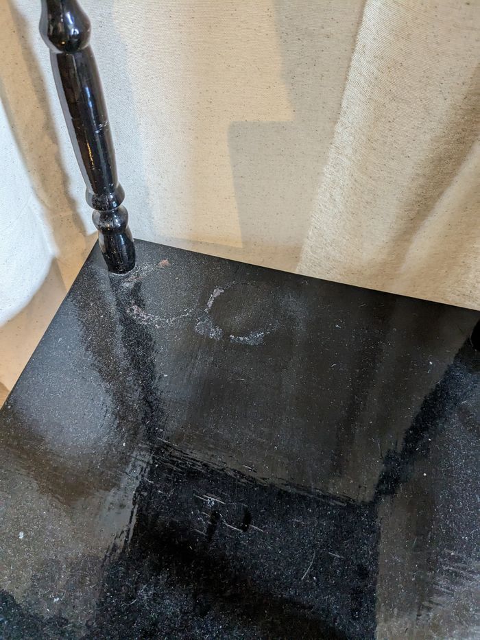 Guéridon noir vernis - photo numéro 4