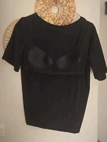 T shirt coton brassière  integrée