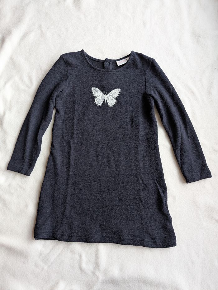Robe droite marine papillon - 98/104 - Lupilu