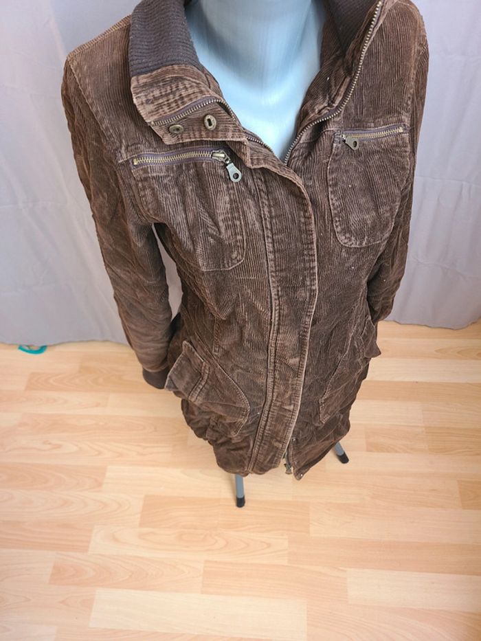 Manteau long marron M - photo numéro 5
