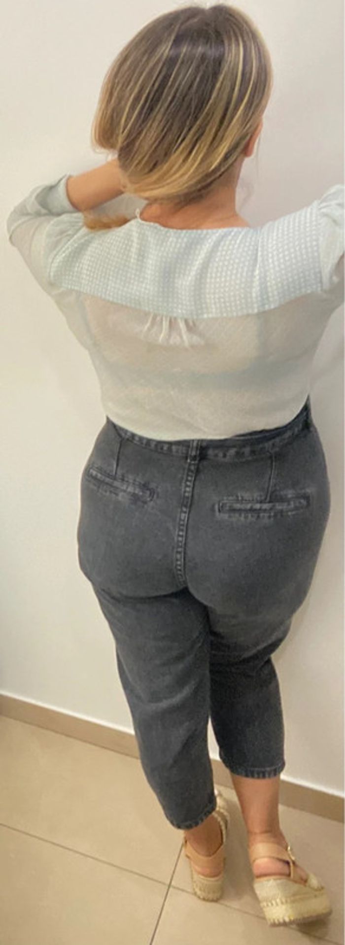 Chemise Imprimée ZARA Transparente Taille M - photo numéro 7