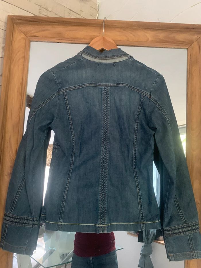Veste en jean cache-cache taille 38 cintrée - photo numéro 10