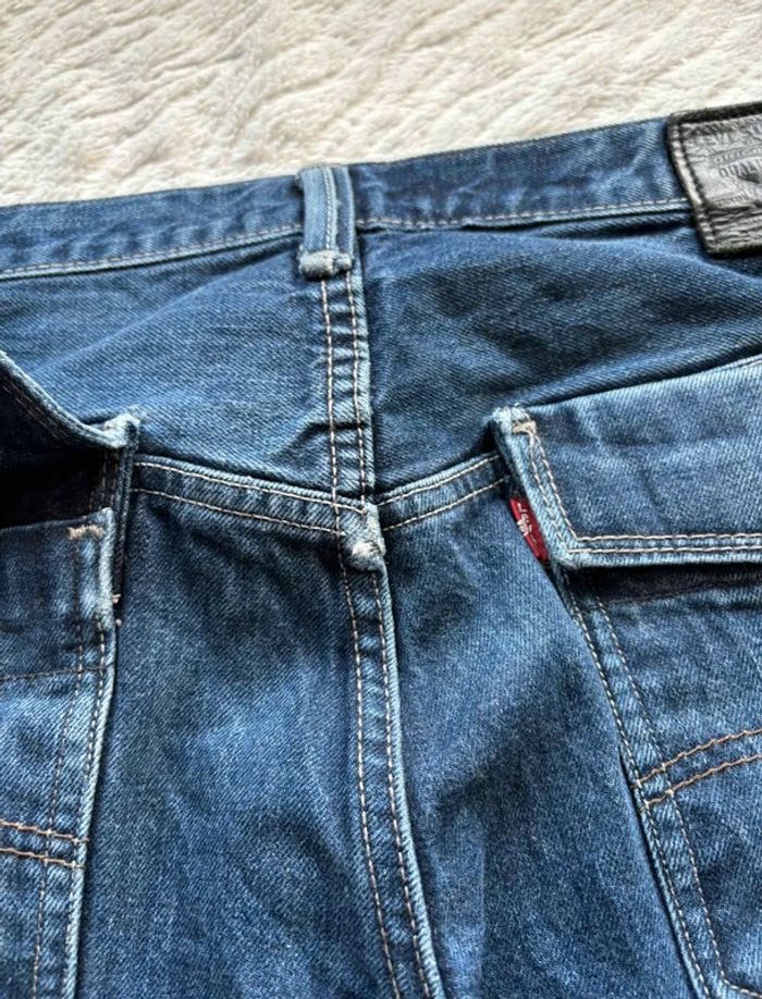 Jean Levi’s 569 loose Straight droit ample homme W33 L30 Made in Mexico bleu foncé L/44 Vintage Y2K - photo numéro 17