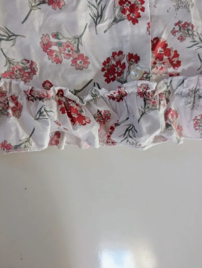 Blouse chemisier tunique fleuri Verbaudet 2 ans 86 cm - photo numéro 3