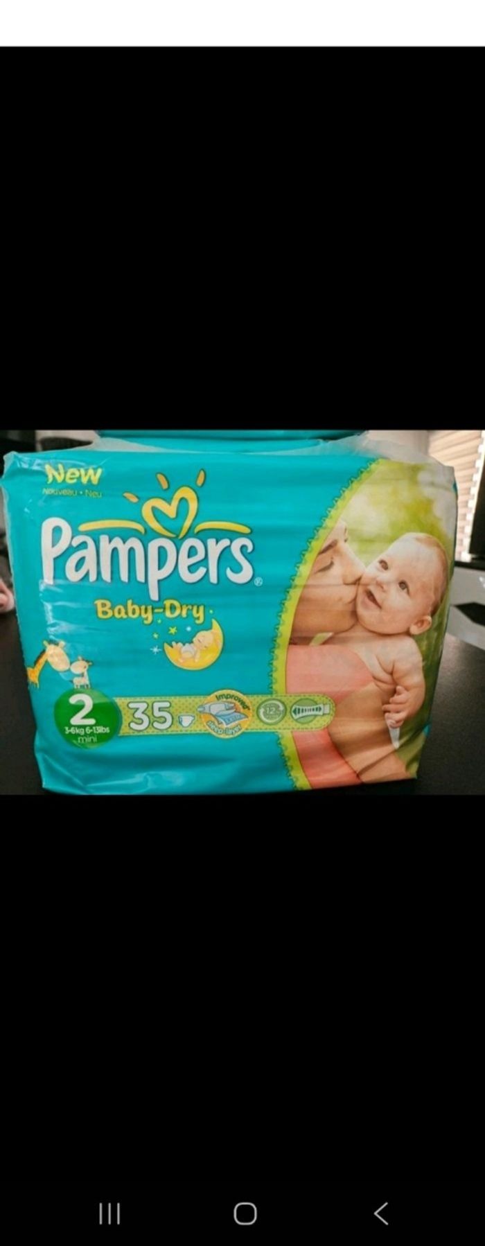 Couches pampers baby dry taille 2
