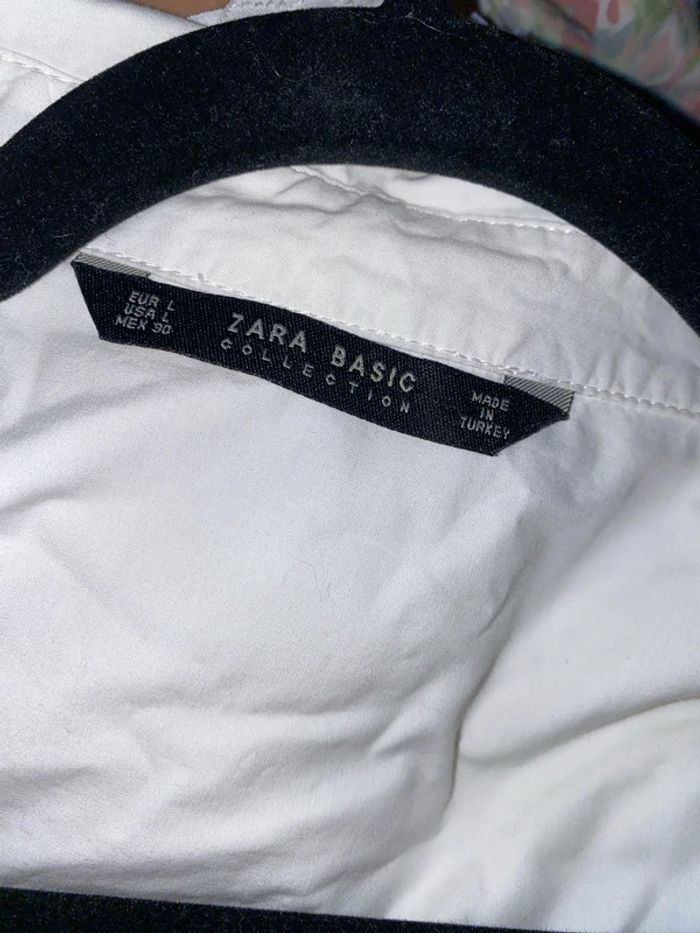 Chemise Zara ample  blanche taille L - photo numéro 7
